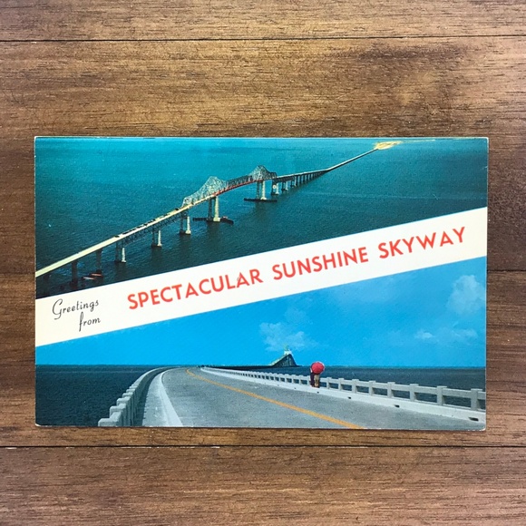 Vintage Other - Vintage Florida Skyway Souvenir Travel Postcard